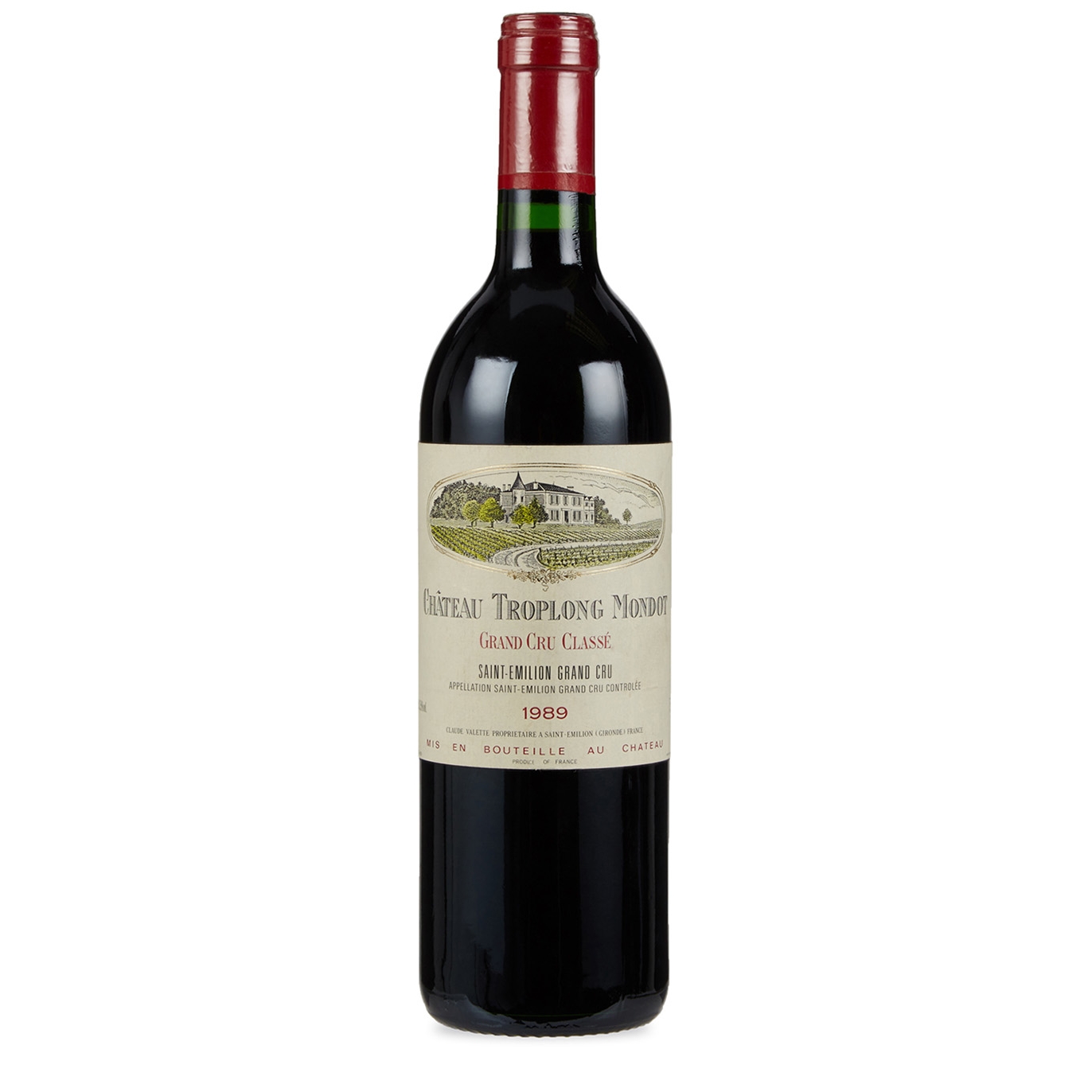 Château Troplong Mondot Grand Vin Saint-Émilion 1989 Red Wine