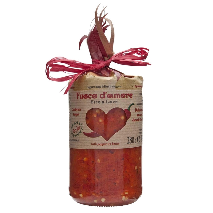 Delizie Di Calabria Fuoco D'Amore (Fire's Love) Hot Sauce 280g