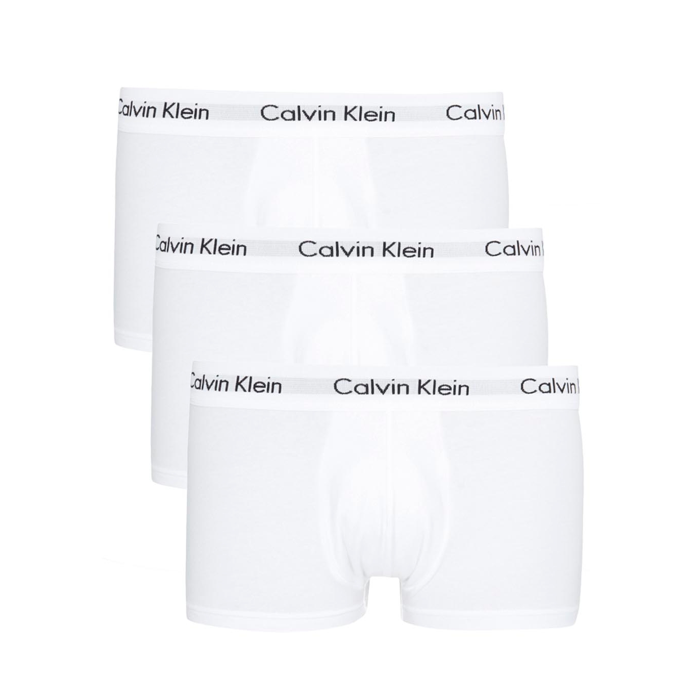 Calvin Klein Stretch-cotton Trunks - set of Three - White - S