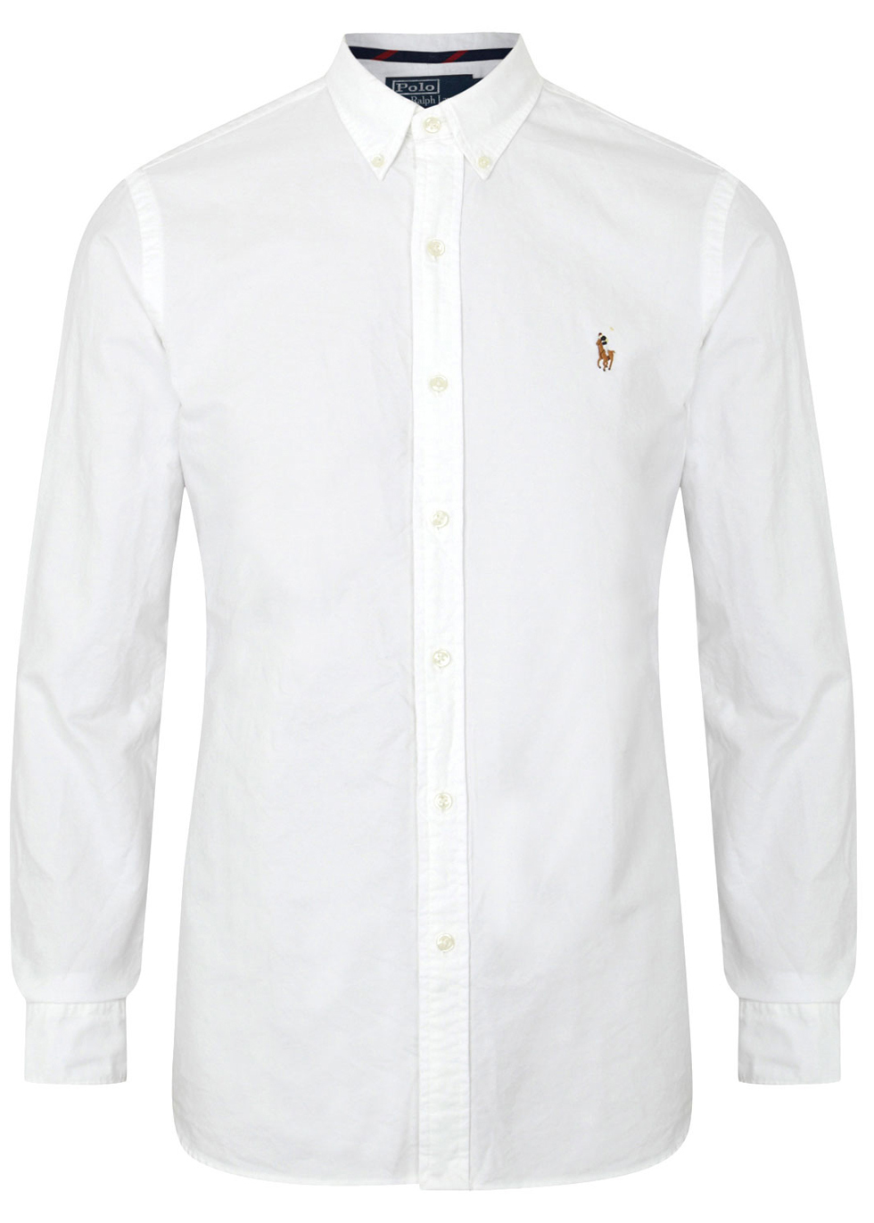 ralph lauren pique shirt white