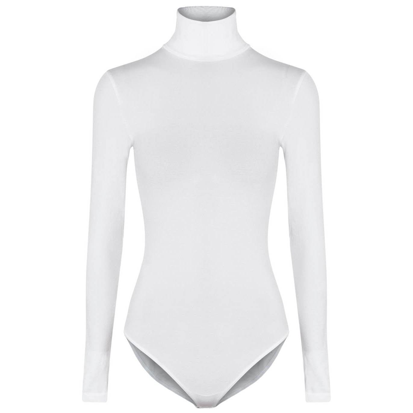 Wolford Colorado White Stretch-knit Bodysuit - L
