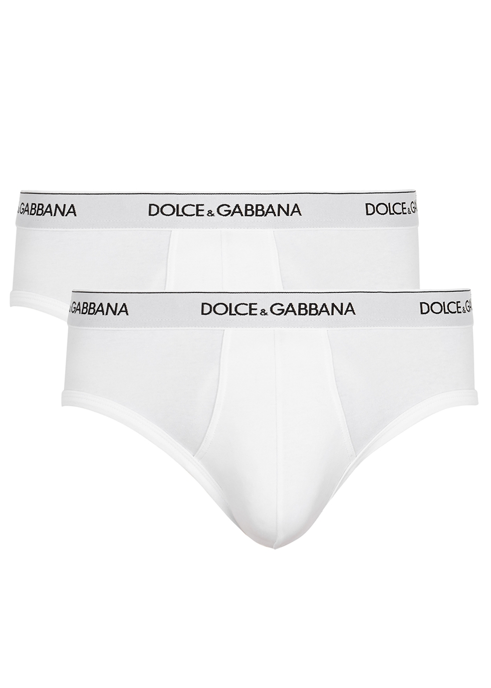 Dolce & Gabbana White stretch-cotton briefs - set of two - Harvey Nichols