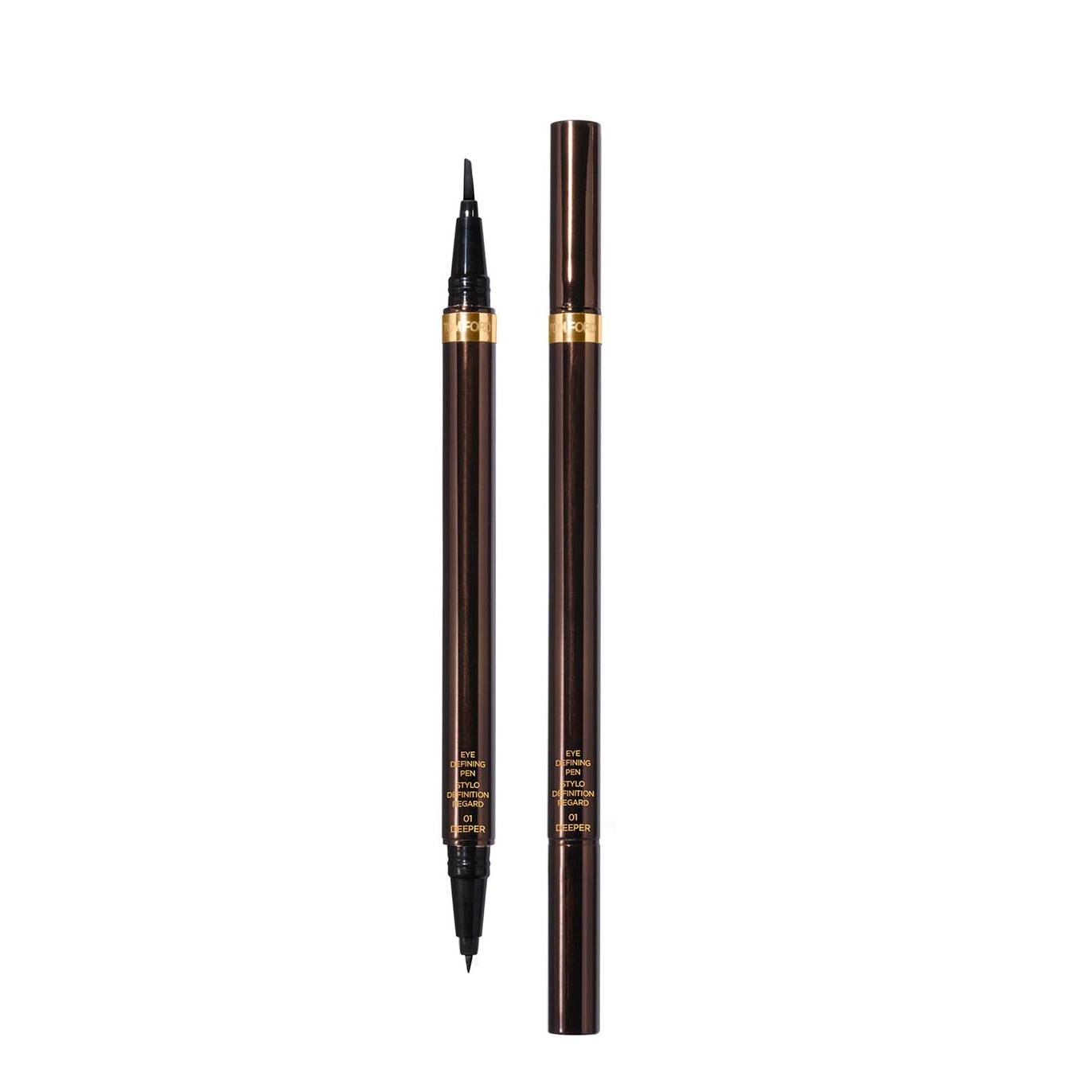 Eye Defining Pen, Eyeliner, Deeper, Liquid, Seductive Eye, Dual-ended Liquid Liner, Blackest Shade of Black, Precision
