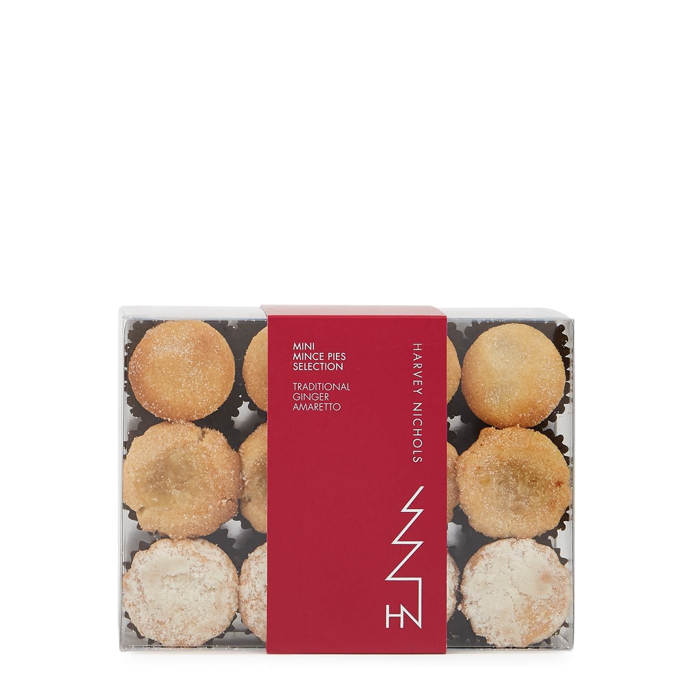 Harvey Nichols 12 Mini Traditional, Ginger & Amaretto Mince Pies Selection 210g