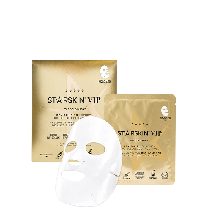 STARSKIN THE GOLD MASK™ VIP Revitalizing Luxury Bio-Cellulose Face Mask