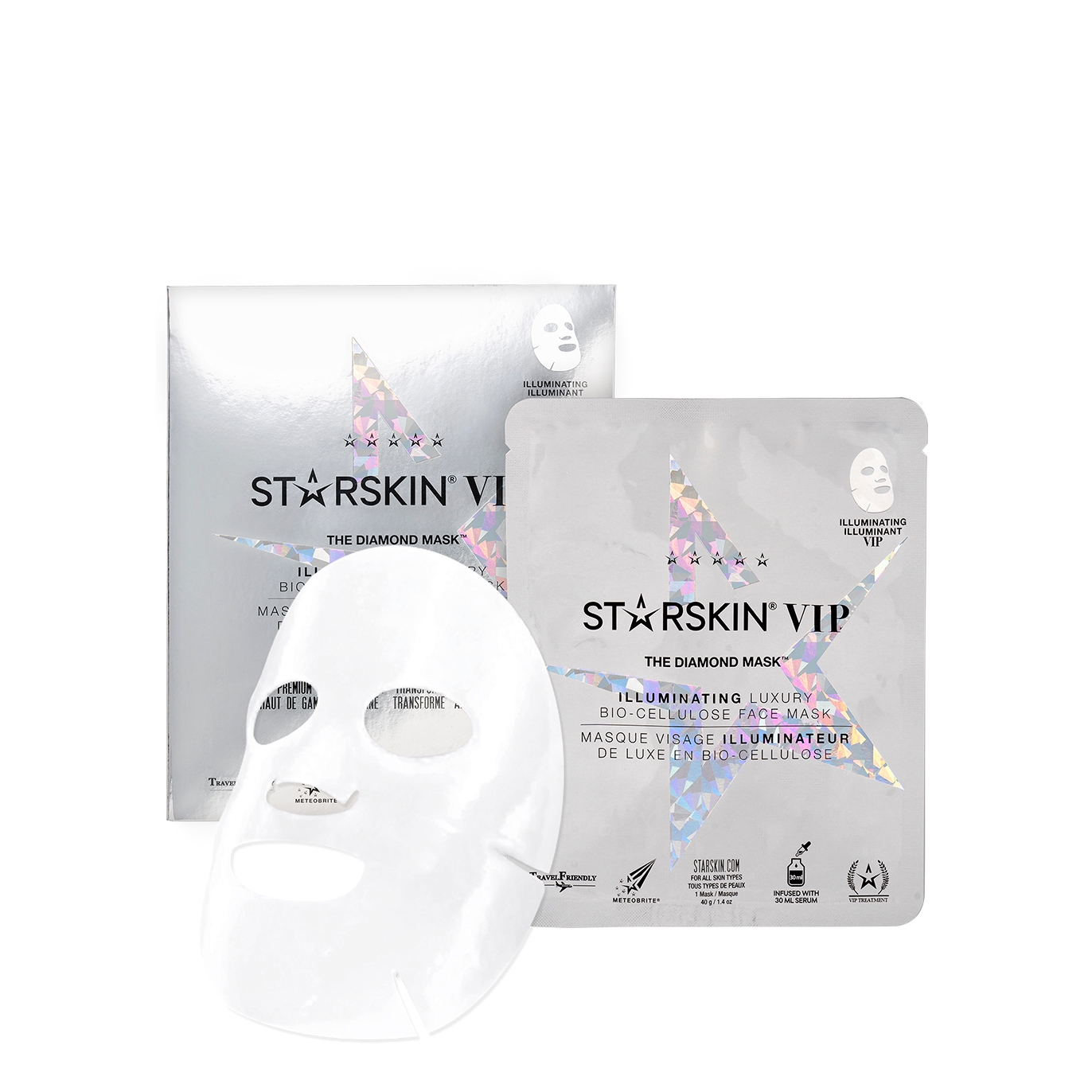 The Diamond Mask Vip Illuminating Bio-Cellulose Face Mask