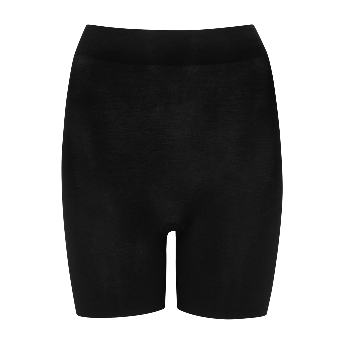Wolford Black Stretch Cotton Control Shorts - 6