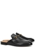 Princetown black leather backless loafers - Gucci
