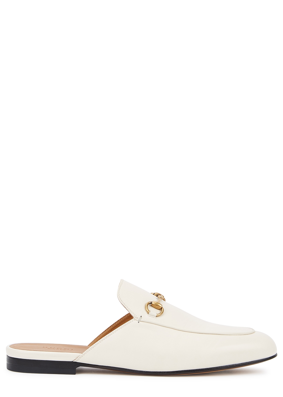 gucci white leather loafers