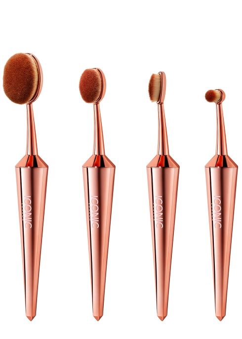 Iconic London Rose Gold Contour & Conceal Brush Set