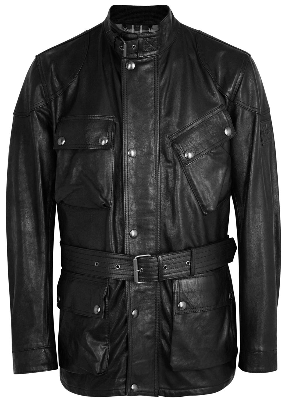 Belstaff Panther black leather jacket - Harvey Nichols