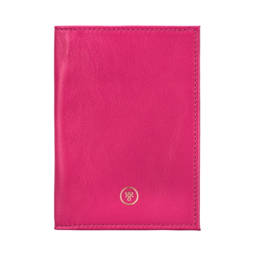 MAXWELL SCOTT BAGS HANDCRAFTED HOT PINK NAPPA LEATHER PASSPORT HOLDER,2802969