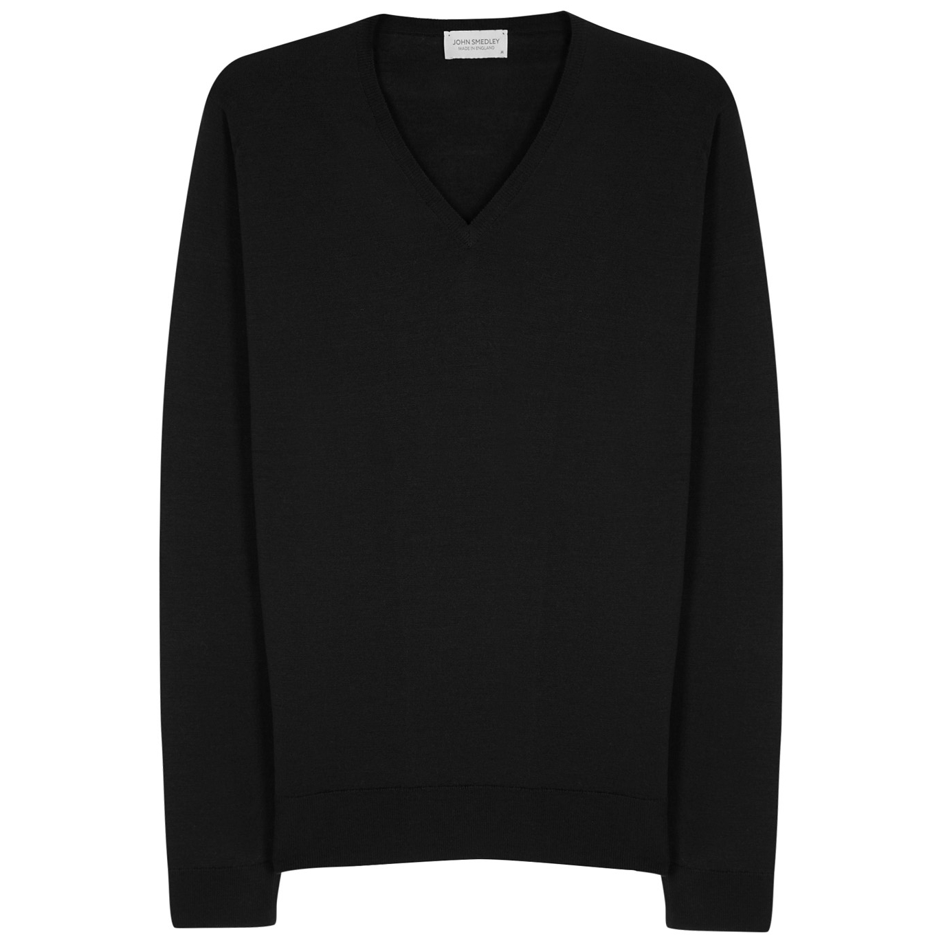 John Smedley Blenheim Black Fine-knit Wool Jumper - L