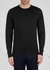Lundy black fine-knit wool jumper - John Smedley