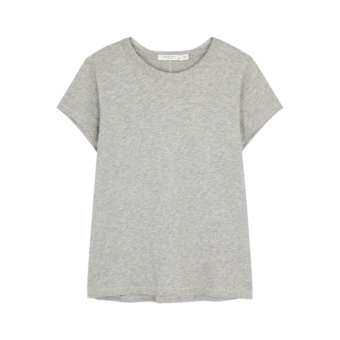 Rag & Bone The Tee Grey Cotton T-shirt