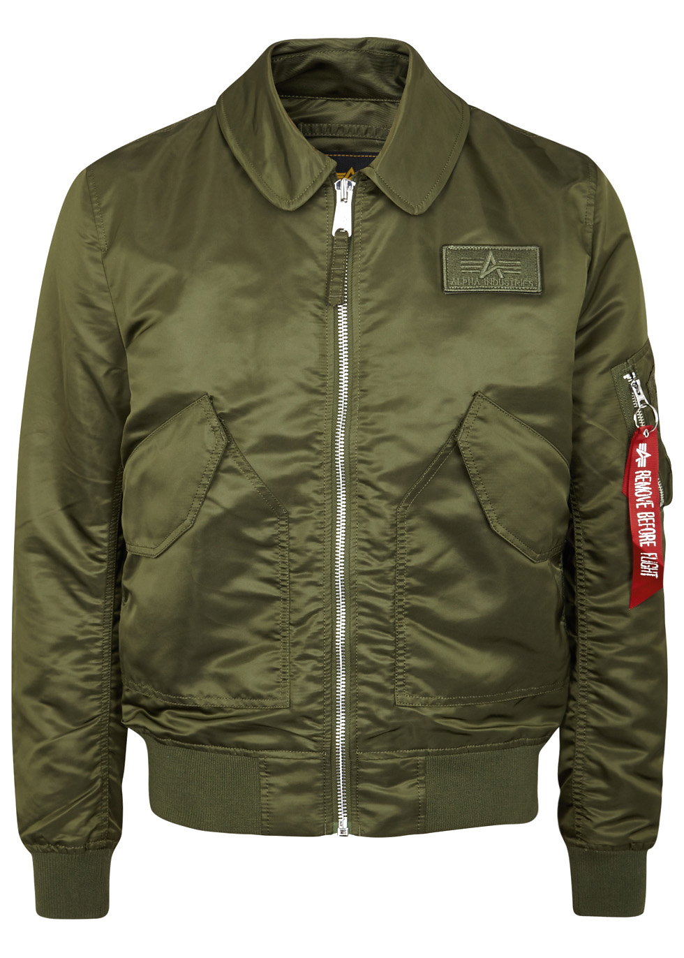 Alpha Industries CWU olive shell flight jacket - Harvey Nichols