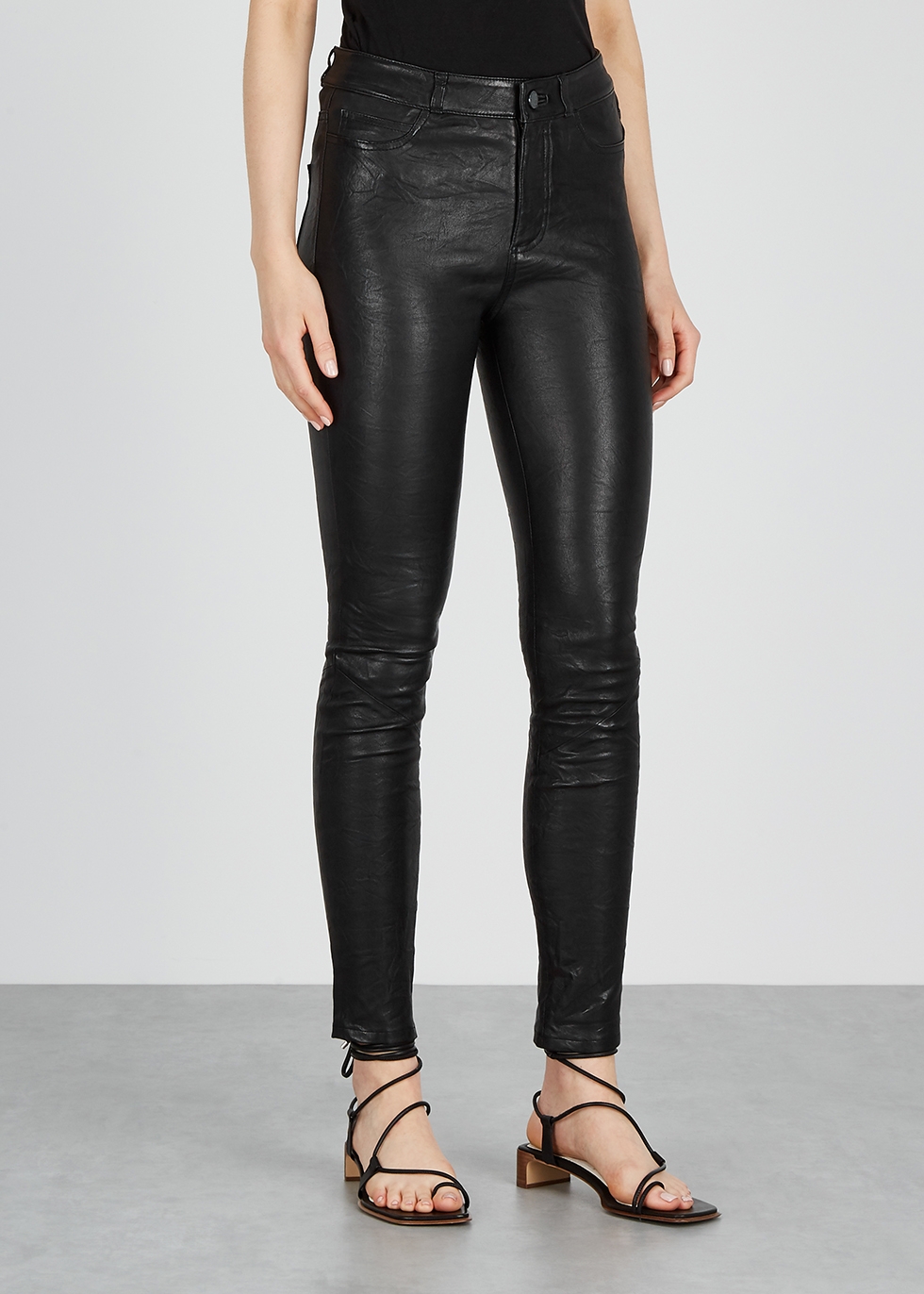 paige leather jeans
