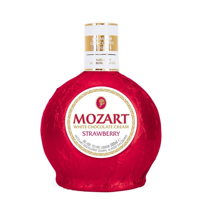 Mozart White Chocolate Cream Strawberry Liqueur 500ml