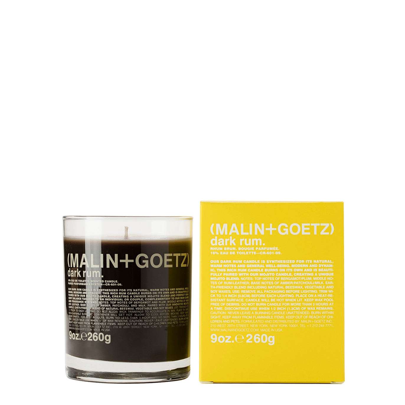 Malin+goetz Dark Rum Candle 260g