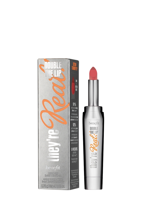 BENEFIT THEY'RE REAL! DOUBLE THE LIP MINI - COLOUR REVVED UP RED,2480405