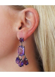 Queen amathyst earrings