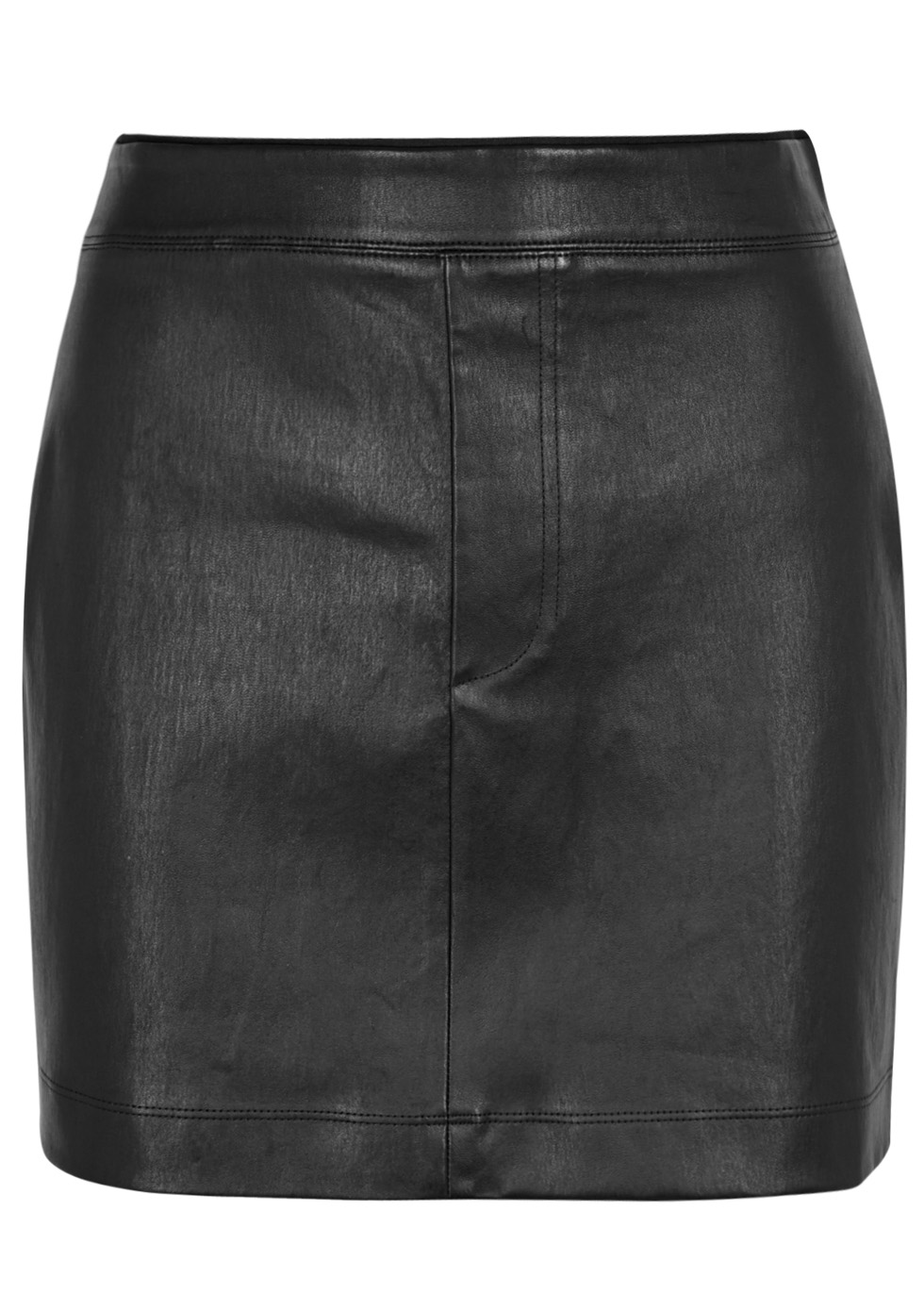 Helmut Lang Black leather mini skirt - Harvey Nichols