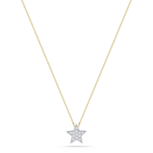 DANA REBECCA 14CT YELLOW GOLD AND DIAMOND STAR NECKLACE,2538948