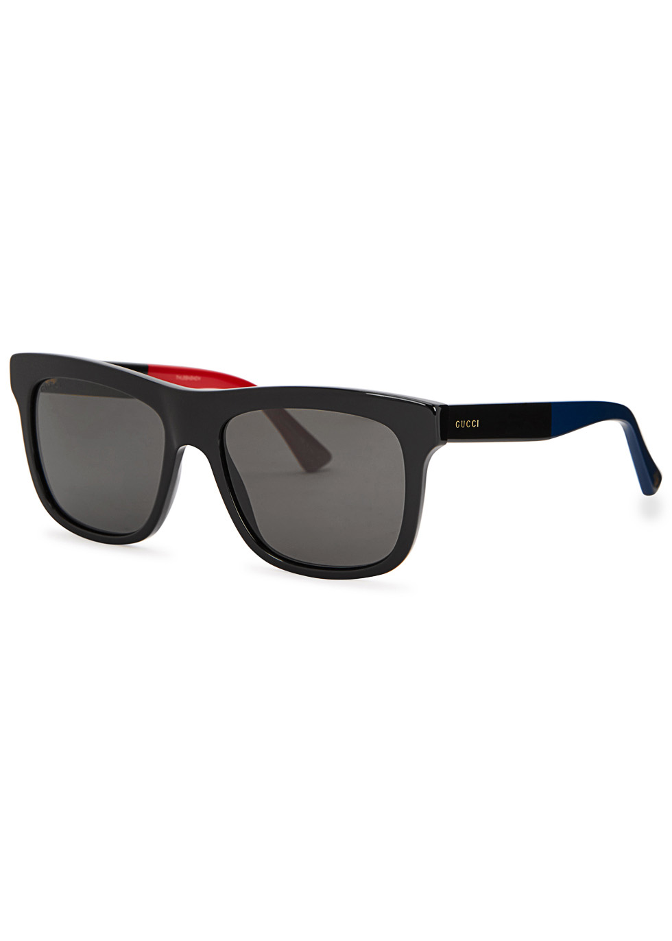 Gucci Black wayfarer-style sunglasses - Harvey Nichols