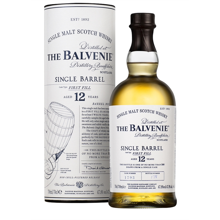 Balvenie 12 Year Old Single Barrel Single Malt Scotch Whisky