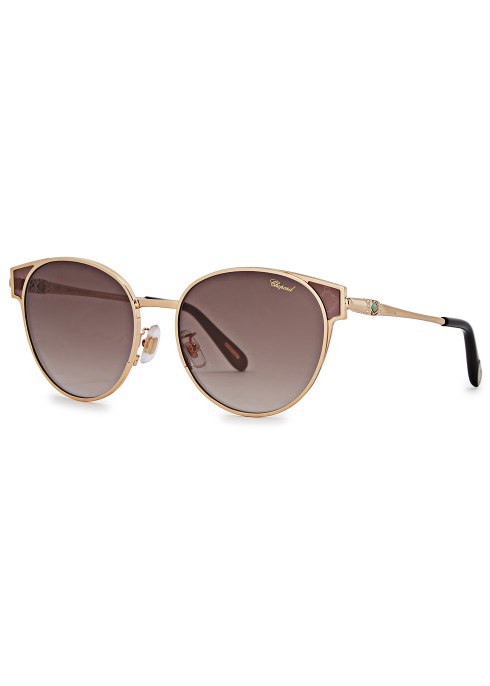 Chopard Rose gold aviator-style sunglasses - Harvey Nichols