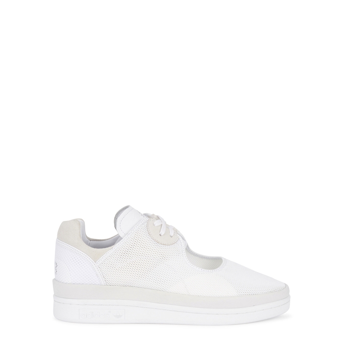 Y-3 WEDGE STAN WHITE MESH TRAINERS