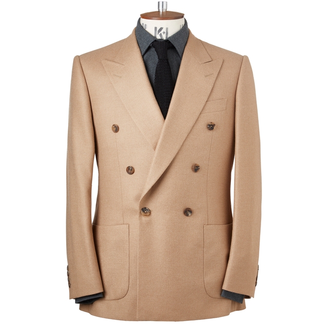 CHESTER BARRIE CAMEL TWILL KINGLY JACKET