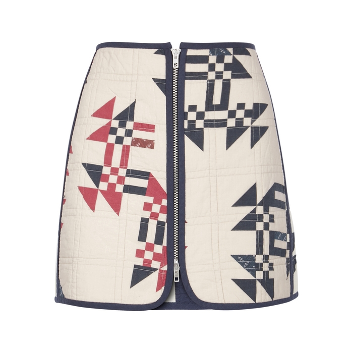ISABEL MARANT LICKLY PRINTED QUILTED MINI SKIRT