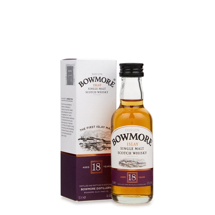 Bowmore 18 Year Old Single Malt Scotch Whisky Miniature 50ml