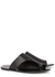 Rosa black leather sandals - ATP Atelier