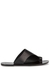 Rosa black leather sandals - ATP Atelier