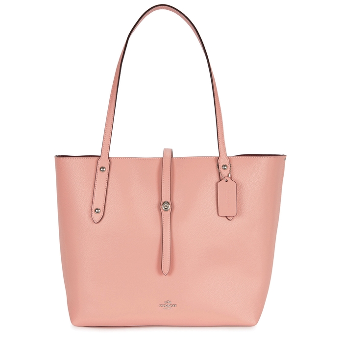 COACH MARKET PINK LEATHER TOTE