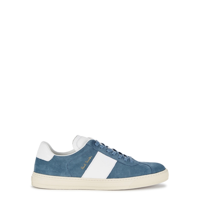 PAUL SMITH LEVON BLUE SUEDE TRAINERS