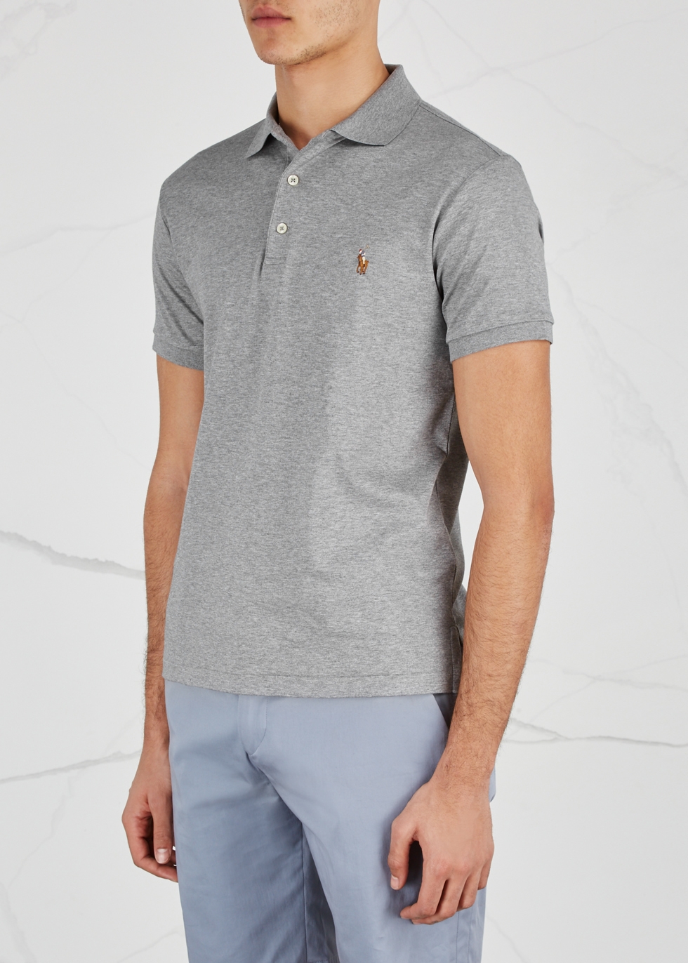 grey ralph lauren polo shirt