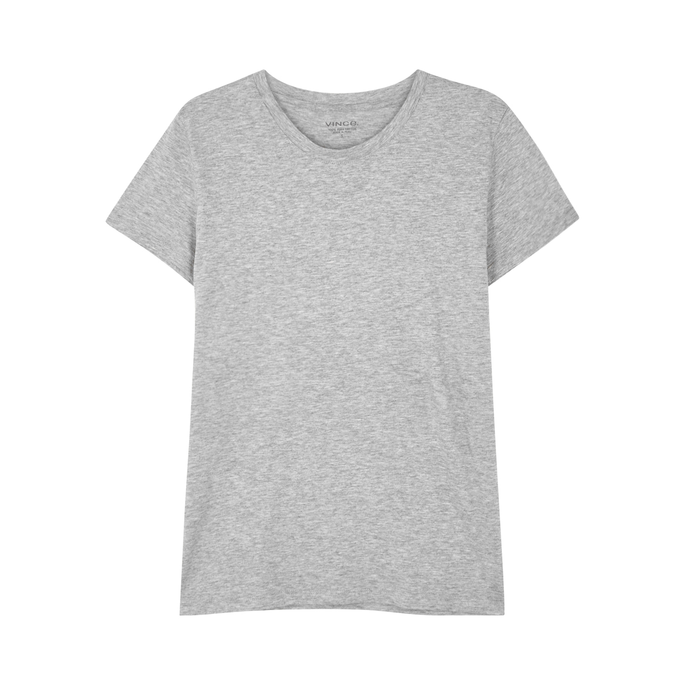 Vince Essential Grey Pima Cotton T-shirt - M