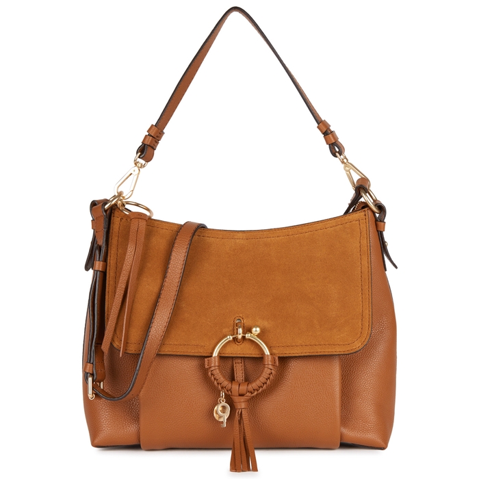 SEE BY CHLOÉ SEE BY CHLOÉ JOAN BROWN MEDIUM LEATHER TOTE