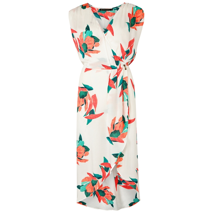 V I X PAULA HERMANNY V I X PAULA HERMANNY GISELE PRINTED VOILE WRAP DRESS