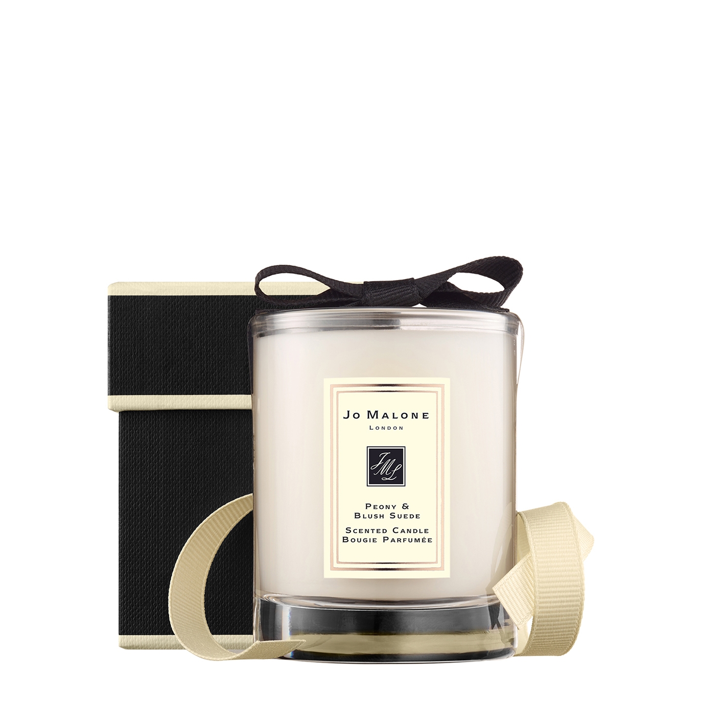 Jo Malone London Peony Blush Suede Travel Candle, Fragrance, Floral In Black