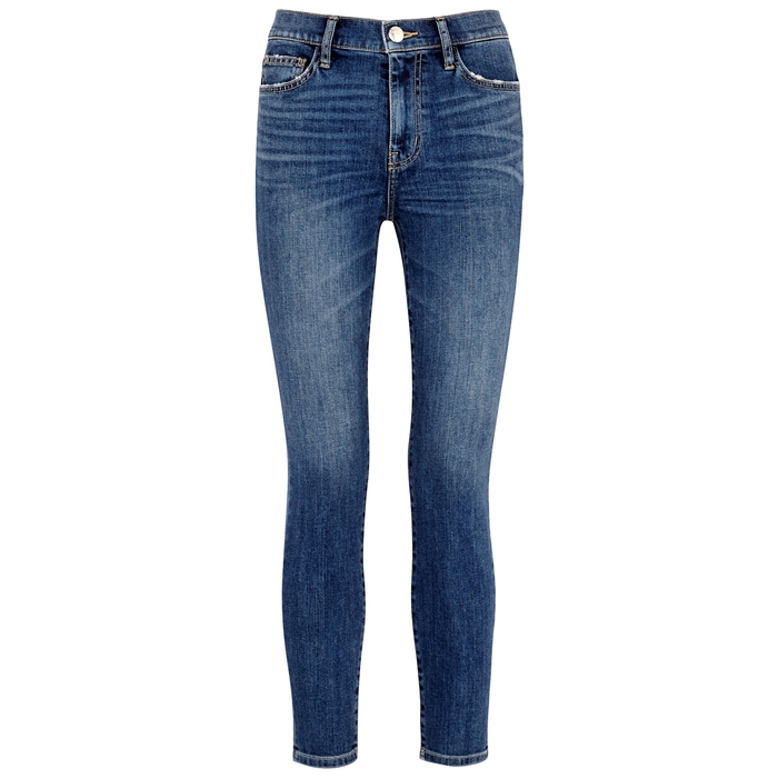 CURRENT ELLIOTT THE STILETTO CROPPED SKINNY JEANS