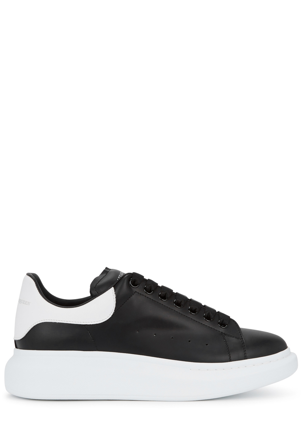 alexander mcqueen larry white leather trainers