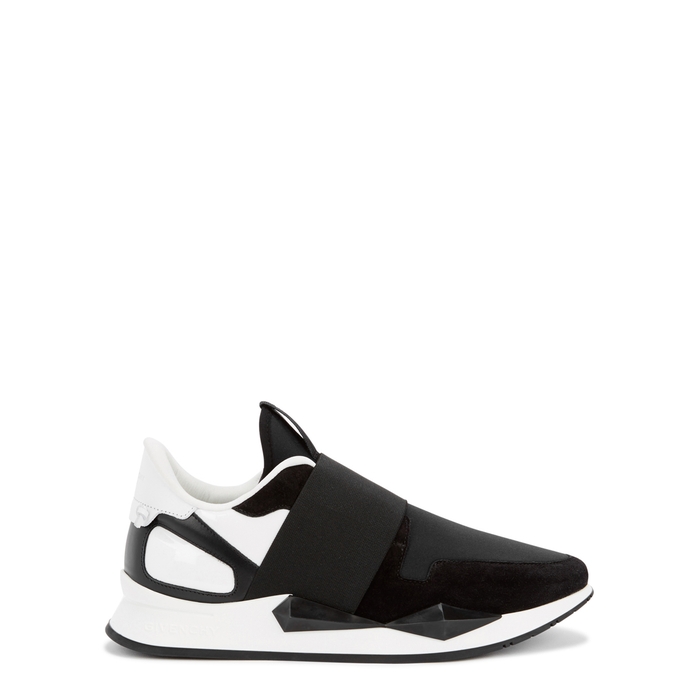 GIVENCHY MONOCHROME PANELLED TRAINERS