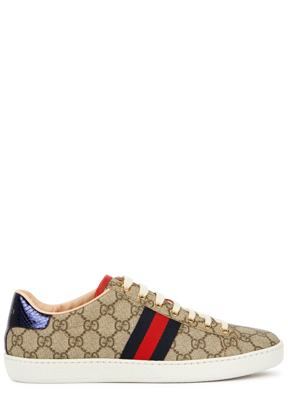 Gucci New Ace GG Supreme taupe sneakers 