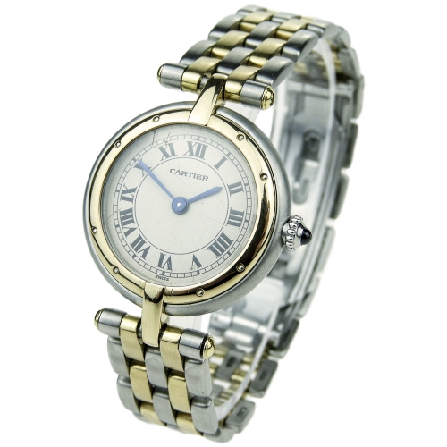 CARTIER CARTIER LADY PANTHERE RONDE STEEL AND GOLD