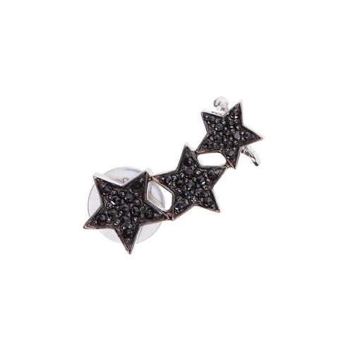 ALINKA JEWELLERY STASIA TRIPLE STAR LEFT EAR CUFF BLACK DIAMONDS,2792506