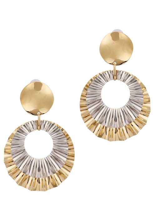 Gold and silver-tone drop earrings - Isabel Marant